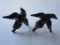 Vintage sterling bird screw-on earrings. 5.60g