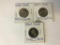 Lot of 3 Proof US Statehood Quarters 25 Cent Coins; North Carolina 2001- S, N & S Dakota 2006-S