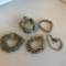 Lot of 5 Misc. Silver-Toned Costume Bracelets