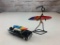 Surfer Metal Figure and also a Diecast 57 Chevy with Surfboard