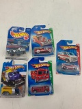Lot of 5 Hot Wheels Diecast Cars NEW Fire-Eater, Super Van, Fast Gassin and others