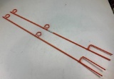 Lot of 2 orange Target Holders Practice Shooting Stands