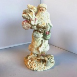 Stone/Plaster Statue of Santa Clause/Father Christmas with Small Angel Children 10