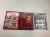 Lot of 3 Quilting Books- Applique Made Easy, Machine Paper Piecing and Tradition with a Twist