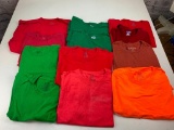 Lot of 12 Men's T-Shirts Size 3 XL- Russell, Fruit of the Loom, Eddie Bauer