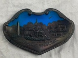 Vintage The Capitol Washington DC Souvenir Metal Tray Made in Japan