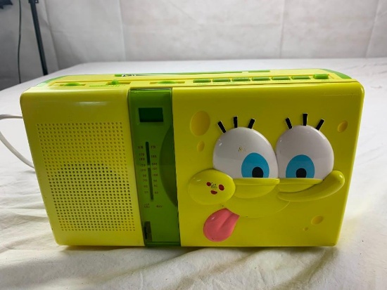 Spongebob Squarepants 2005 Portable Radio/CD Player- Working condition