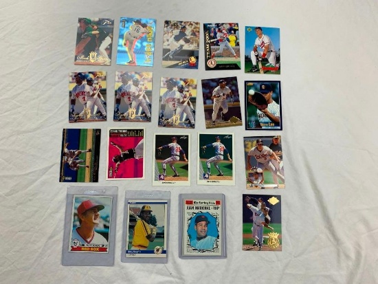 Lot of 19 Baseball Cards STARS, Hall Of Fame Players 1970's-1990's