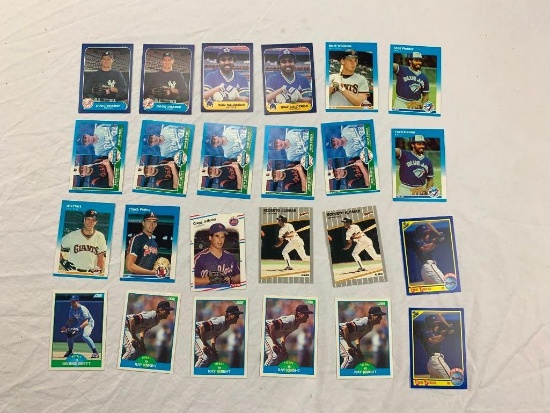 Lot of 24 Baseball Cards from 1980's- 1990's STARS, ROOKIES, HALL OF FAME PLAYERS