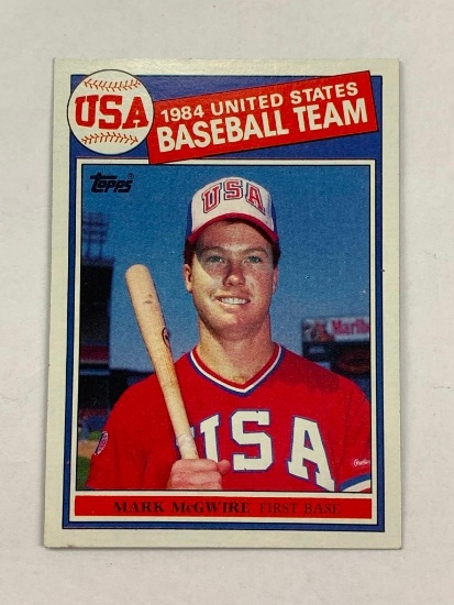 MARK MCGWIRE 1985 Topps Baseball ROOKIE Card