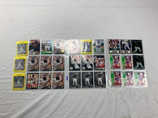 FRANK THOMAS Hall Of Fame Lot of 30 Baseball Cards