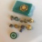 Lot of 11 Misc. Gold-Toned Law Enforcement and Military Achievement Lapel Pins