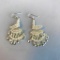Set of Sterling Silver Dangling Swan Pierced Earrings