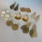 Lot of 7 Misc. Gold-Toned Pierced Costume Earrings