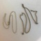 Lot of 2 Misc. Sterling Silver Simple Chain Necklaces 10.11 grams