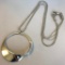 Silver-Toned Costume Necklace, Bracelet, and Clip-On Earring Set