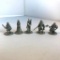 Lot of 5 Unique NLP INC Lord of the Rings Metal Figurines