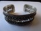 Silver cuff bracelet. Unmarked tested. 31g. 1 1/4