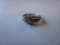 925 clear stone ladies ring artist mark Sun Sz. 5.5 4.06g TW