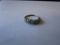 925 and jade ladies ring with artist mark Man 925 Thai Sz. 8. 3.25g TW