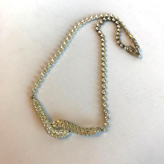 Rhinestone Costume Necklace