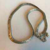 Sterling Silver Chain Necklace with 