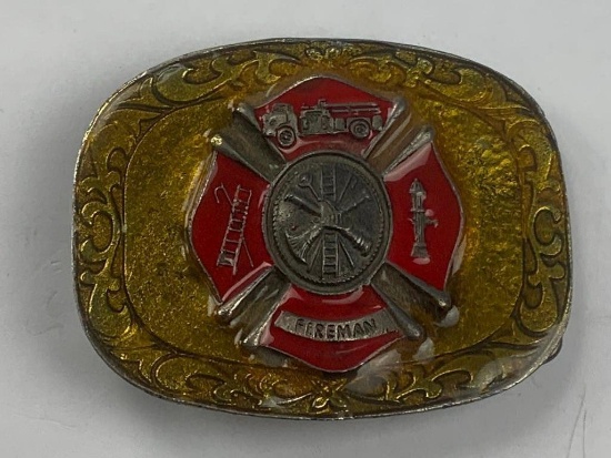 Vintage Firemen Belt Buckle