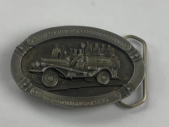 Great American Firefighters 2008 Commemorative Belt Buckle Limited Edition 298/2500