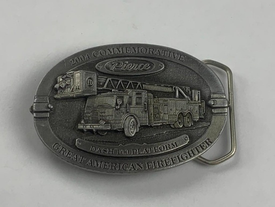2004 Commemorative Great American Firefighters Belt Buckle Limited Edition 298/2500