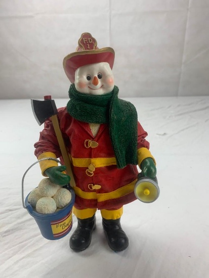 Snow Man Firefighter 10" Figure