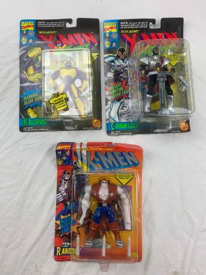 Lot of 3 Marvel X-MEN Action Figures in the packages