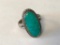 Sterling Silver 925 Ring with Turquoise Center Stone Size 5 | 5.1 grams.