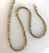 Sterling Silver Gold-Toned Chain Necklace, Made in Italy, 8.94 Grams, Stamped 