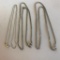 Lot of 3 Misc. Silver-Toned Simple Chain Necklaces
