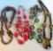 Lot of 4 Misc. Beaded Costume Necklaces
