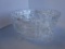 Clear cut crystal footed fruit bowl 8