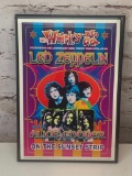Psychedelic: Led Zeppelin at Whisky A Go Go 1969 Concert Framed Reproduction Poster