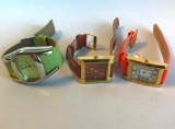 Lot of 3 Misc. Colorful Watches (OSCAR, GOSSIP, and EA)