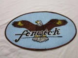 Large Fenwick fishing patch with eagle logo 11.5