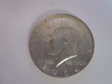 Circulated 1964 D Kennedy Half Dollar 90% silver