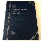 Whitman Jefferson Nickel Collection 1938 to 1961 Number One Coin Book with 25 Nickels