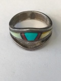 Sterling 925 Silver Old Pawn Ring Sz 6.25, 4.6g TW
