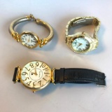 Lot of 3 Misc. Gold-Toned Costume Watches