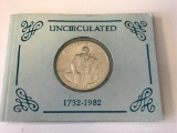 Uncirculated 1982 George Washington 90% Silver Commemorative Half Dollar