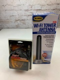 USB WI-FI Tower Antenna and PCM Digital Audio Cable NEW