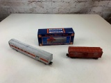 Enesco Lionel Trains Die Cast collectible Musical Bank and 2 vintage train cars