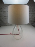 Glass Lamp w/ Red Cord 23