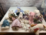 Lot of Plush Bears also includes Rabbit and a Snoopy most with tags