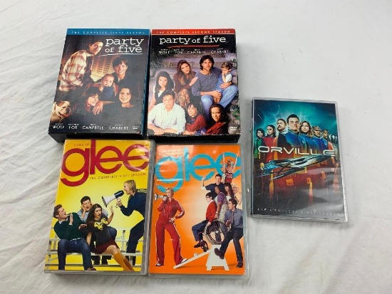 Lot of 5 TV Series DVD Sets- Party Of Five, Glee and The Orville