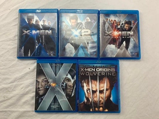 Lot of 5 Marvel X-Men, Wolverine BLU-RAY Movies